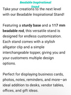 THE OUTLAW Beadable Inspirational Stand 3D Printed