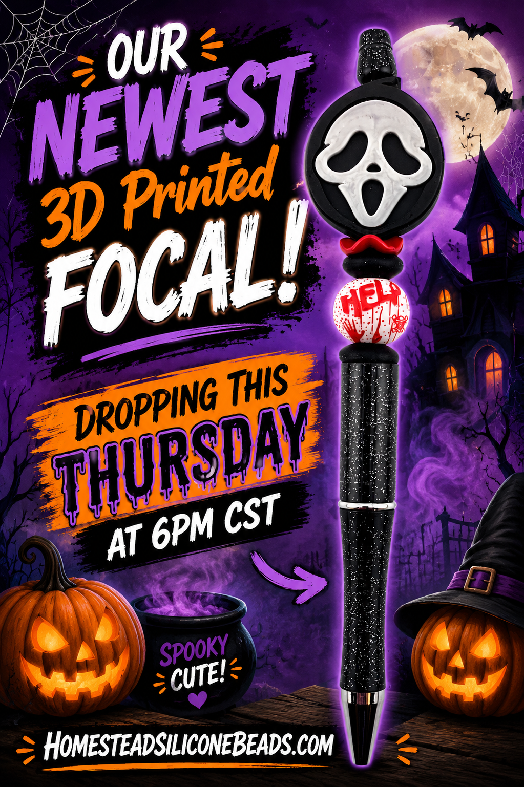 Don't Scream Focal *not silicone* printed by a 3D printer