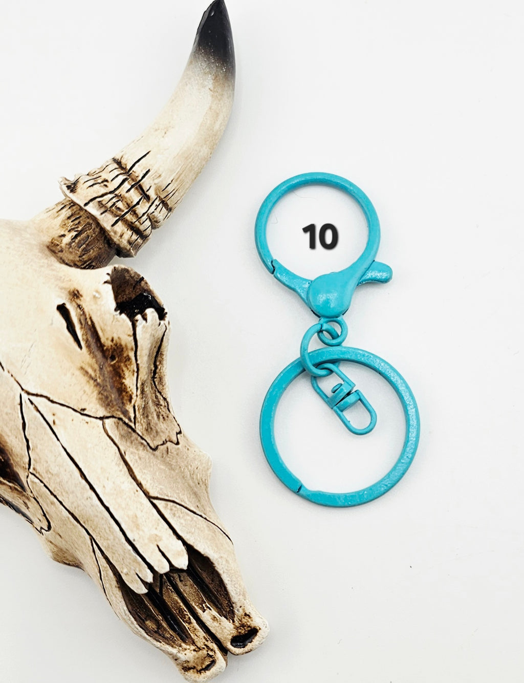 Colored Lobster Clasp Key Ring