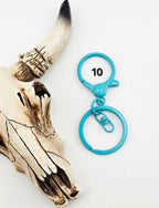 Colored Lobster Clasp Key Ring