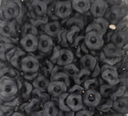 Wavey Frosted  Acrylic Spacers 12mm (10ct) Large Hole