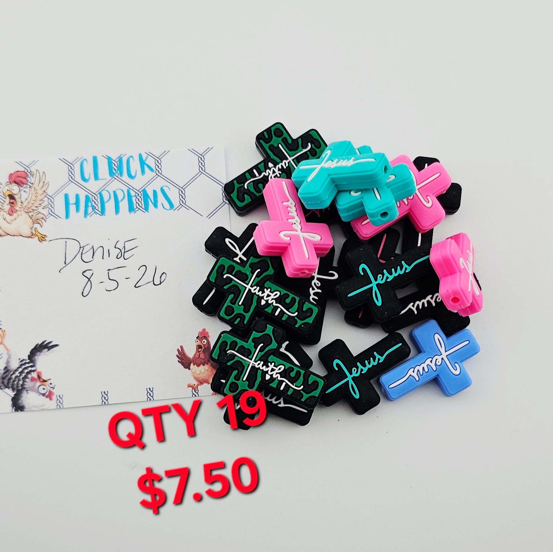 Religious Cross Focal Mix 19 CT
