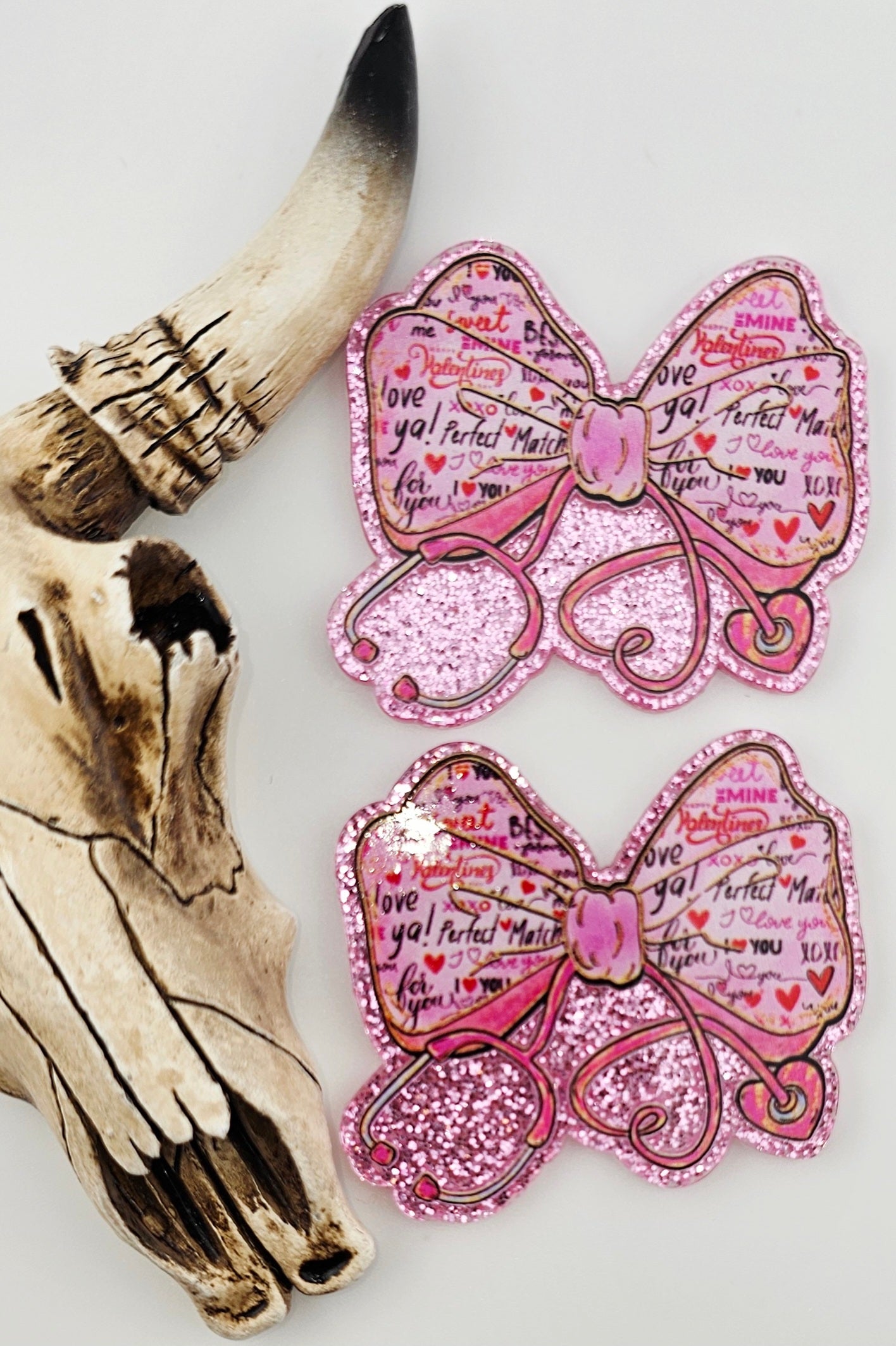 Flatback Stethoscope Bow Love 292