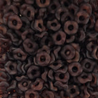 Wavey Frosted  Acrylic Spacers 12mm (10ct) Large Hole