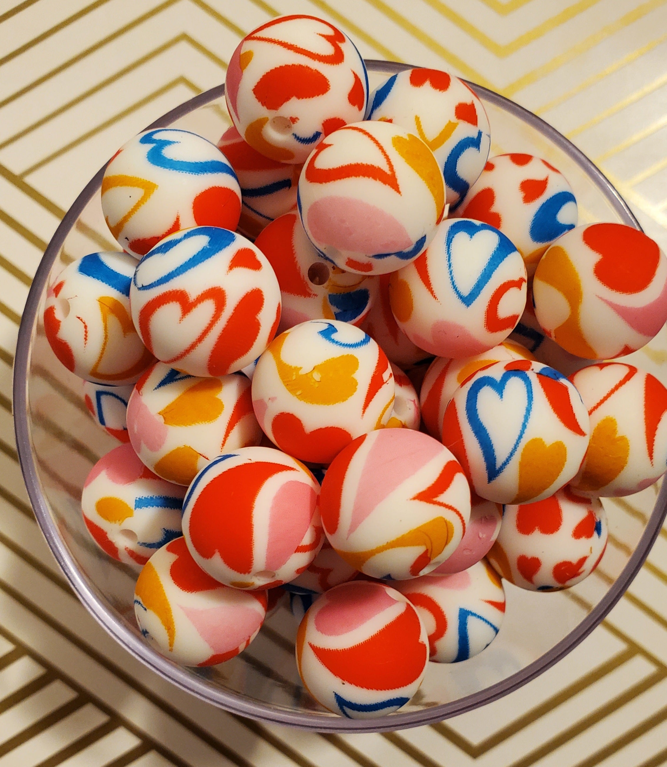 Hearts Hearts Hearts Print