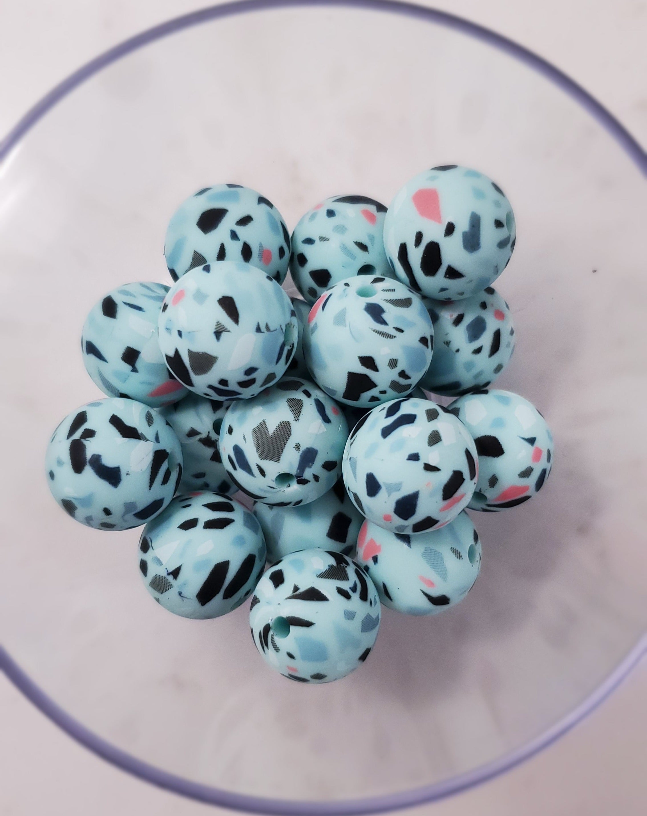 Mint Terrazzo 15mm Print