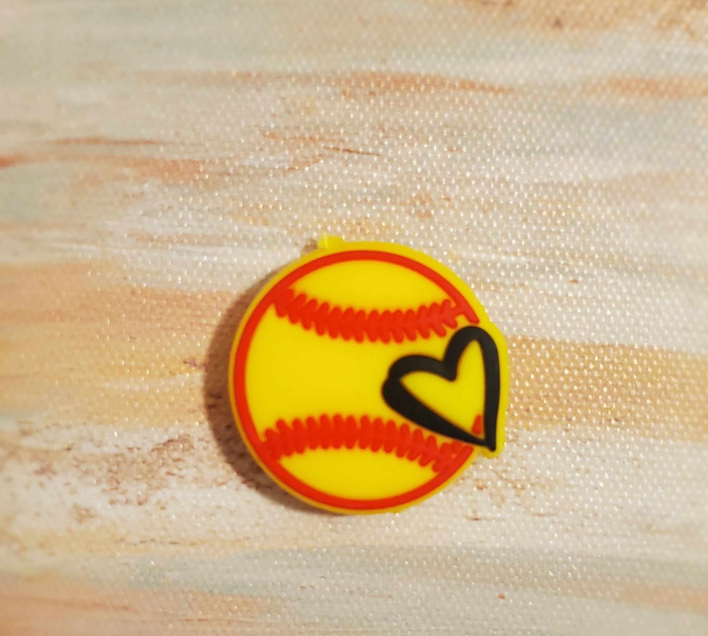 Softball Heart Focal Sports
