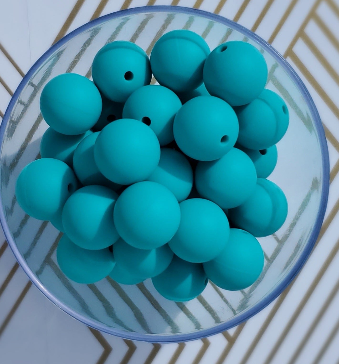 1 Turquoise Solid – Homestead Silicone Beads and More