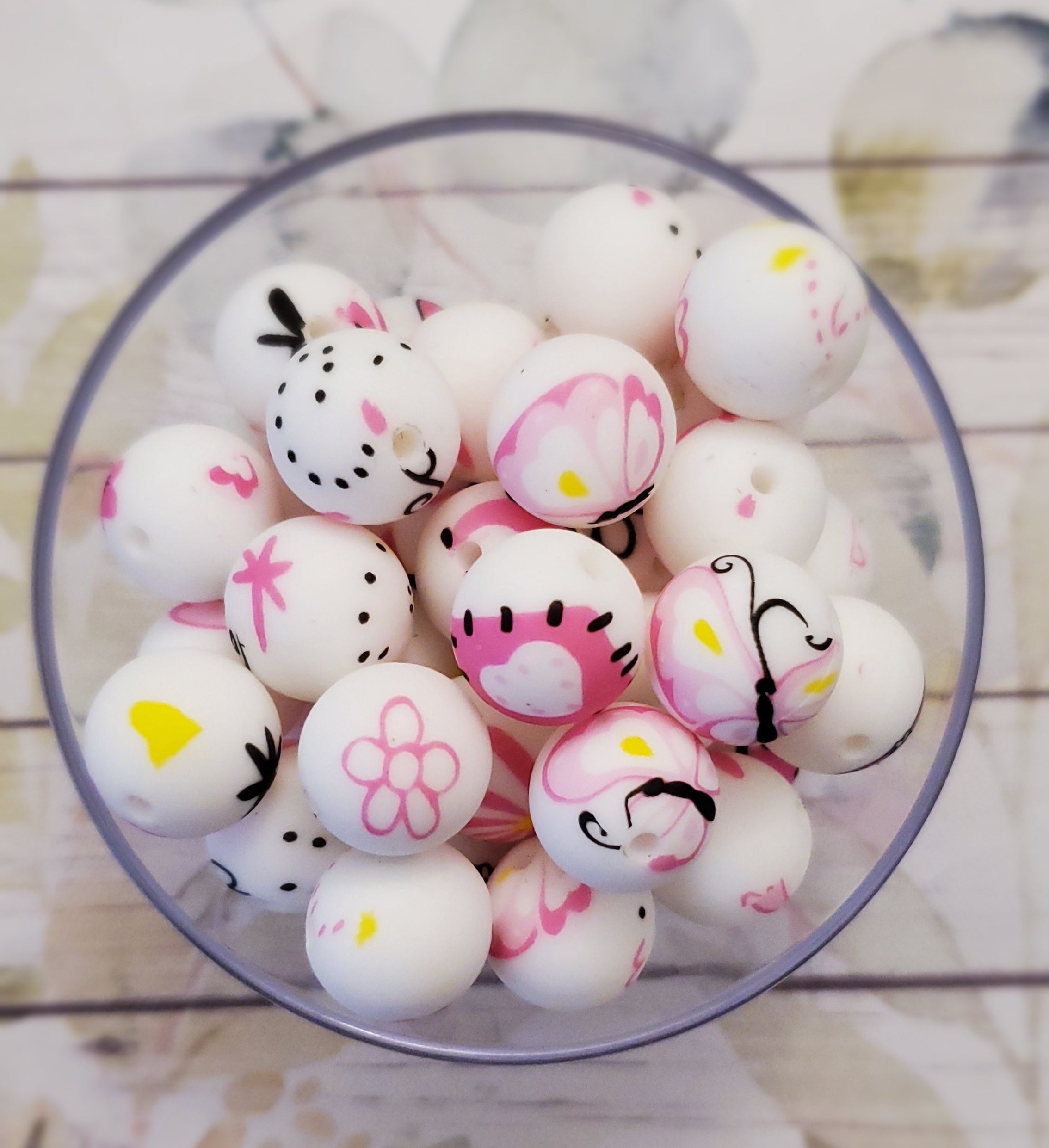 Stitched Butterfly Print 15mm