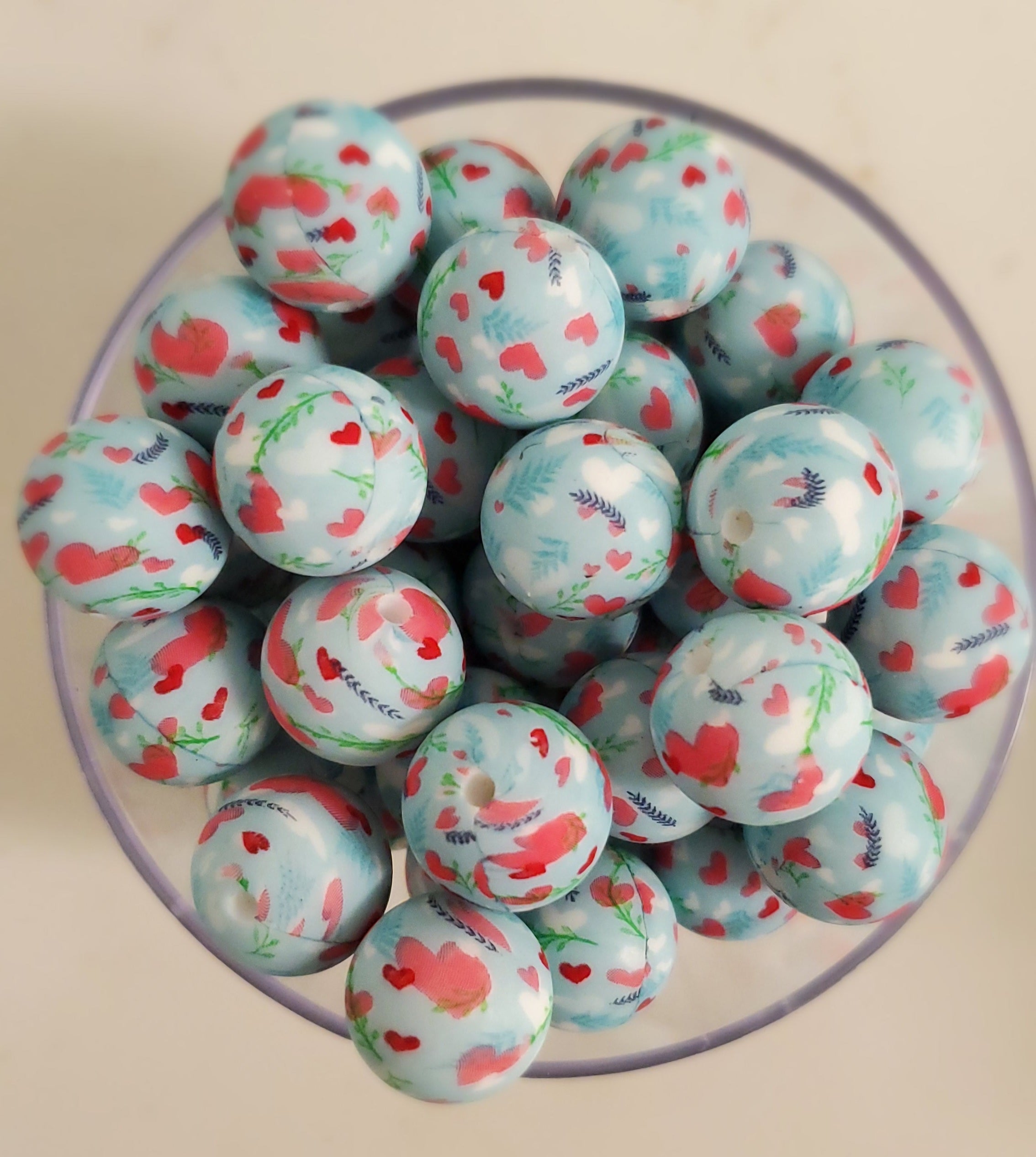 Blooming Hearts Print 15mm