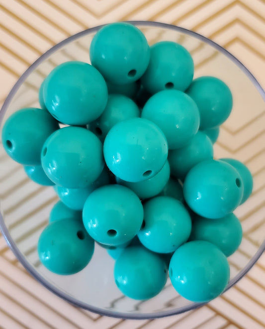 Teal Glow in the Dark 12mm Round Silicone Beads, Silicone Beads, Glow Round  Silicone Beads, Turquoise Silicone Beads