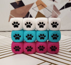 Paw Print 12mm Square Bead