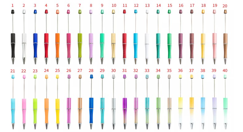 Beadable Pens Plastic